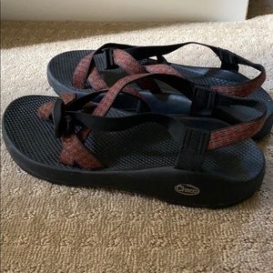 Chacos- Red, Grey and Black strap